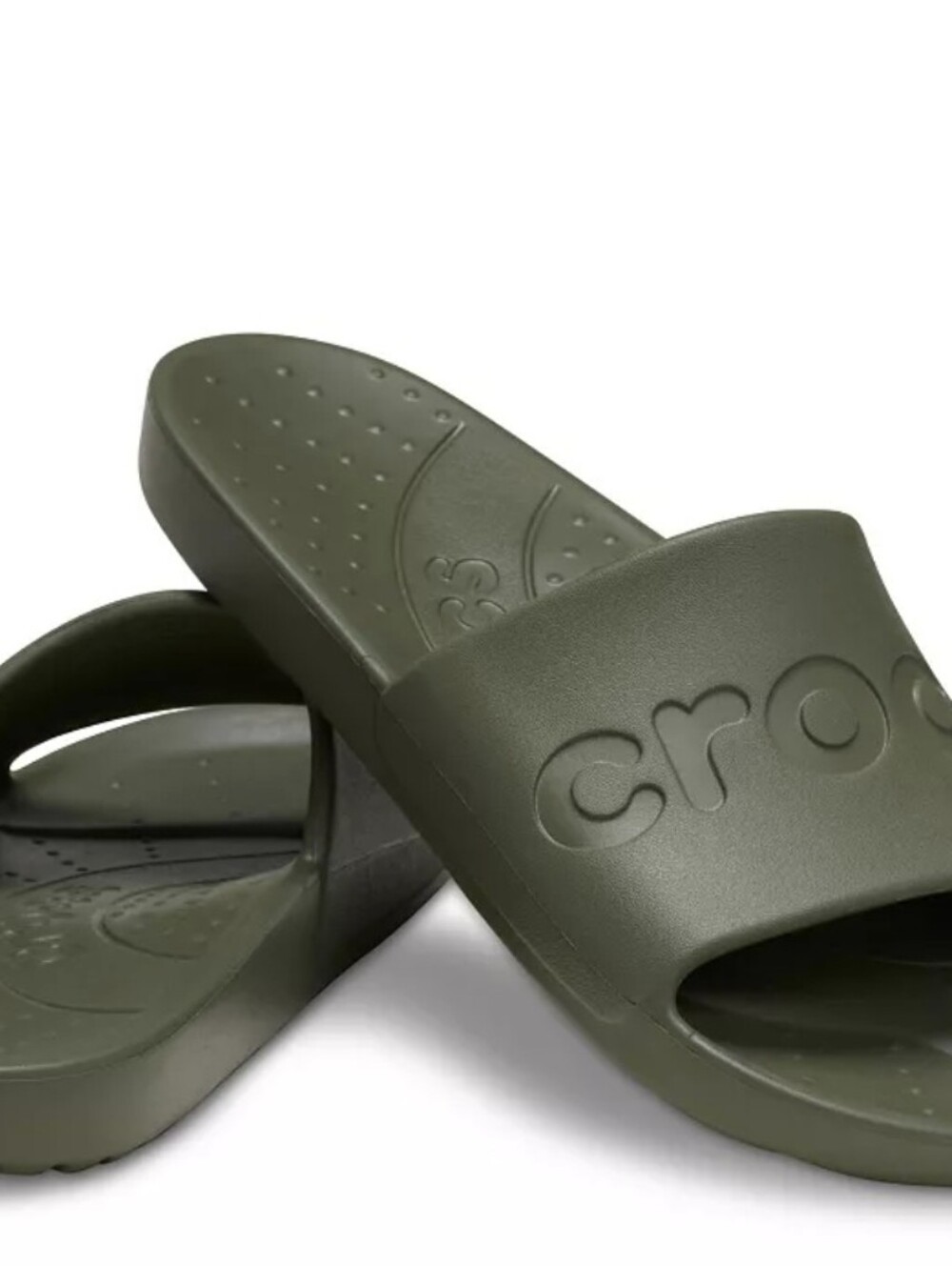 CROCS Classic Slide Sandals- Army Green